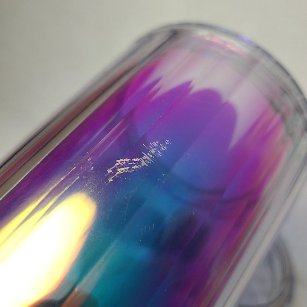 Starbucks Limited Edition Iridescent Diamond Rainbow Domed Tumbler Summer 2020 - Picture 9 of 10